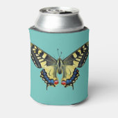 Gelber und schwarzer Schmetterling Dosenkühler (Kanne Rückseite)