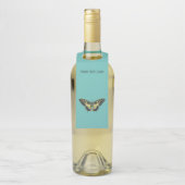 Gelber und schwarzer Schmetterling Flaschenanhänger (Auf Flasche)