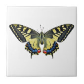 Gelber und schwarzer Schmetterling Fliese (Vorderseite)