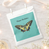 Gelber und schwarzer Schmetterling Geschenktütchen (Ausgeschnitten)