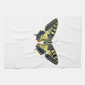 Gelber und schwarzer Schmetterling Geschirrtuch (Horizontal)