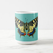 Gelber und schwarzer Schmetterling Kaffeetasse (Mittel)