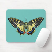 Gelber und schwarzer Schmetterling Mousepad (Mit Mouse)