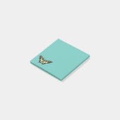 Gelber und schwarzer Schmetterling Post-it Klebezettel (angewinkelt)