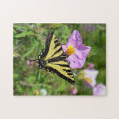 Gelber und schwarzer Schmetterling Puzzle (Horizontal)