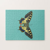Gelber und schwarzer Schmetterling Puzzle (Horizontal)