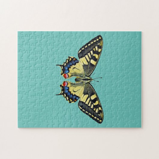 Gelber und schwarzer Schmetterling Puzzle (Horizontal)