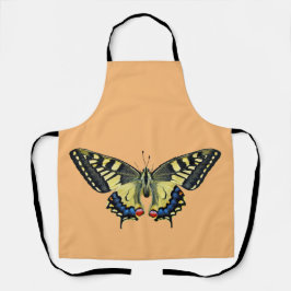Gelber und schwarzer Schmetterling Schürze