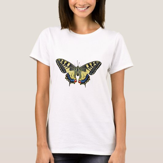 Gelber und schwarzer Schmetterling T-Shirt (Vorderseite)