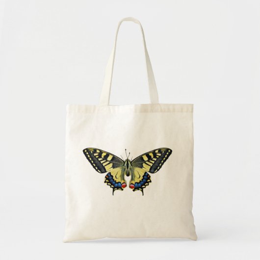Gelber und schwarzer Schmetterling Tragetasche (Vorne)