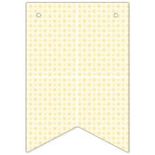 gelber und weißer Hintergrund mit kleinen Kreisen Wimpelkette (Zweite Fahne)