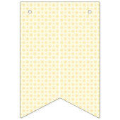 gelber und weißer Hintergrund mit kleinen Kreisen Wimpelkette (Erste Fahne)