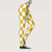 Gelber und weißer Senf Leggings (Rechts)