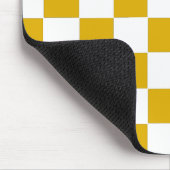 Gelber und weißer Senf Mousepad (Ecke)