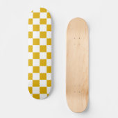 Gelber und weißer Senf Skateboard (Vorderseite)