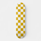 Gelber und weißer Senf Skateboard (Vorne)