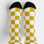 Gelber und weißer Senf Socken (Oben)
