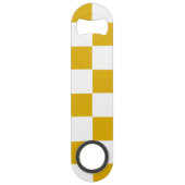 Gelber und weißer Senf Speed Flaschenöffner (Rückseite)