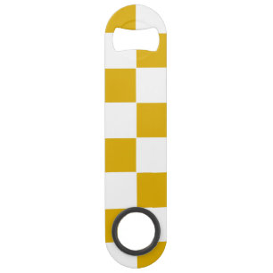 Gelber und weißer Senf Speed Flaschenöffner