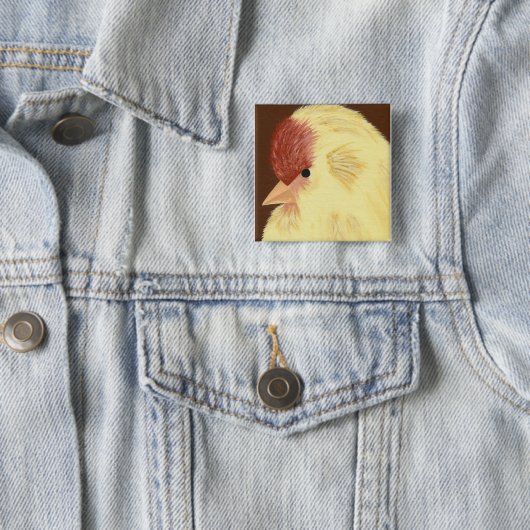 Gelber Vogel Button (Beispiel)