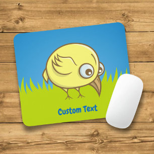 Gelber Vogel-Cartoon Mousepad