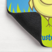 Gelber Vogel-Cartoon Mousepad (Ecke)