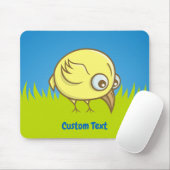 Gelber Vogel-Cartoon Mousepad (Mit Mouse)