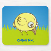 Gelber Vogel-Cartoon Mousepad (Vorne)