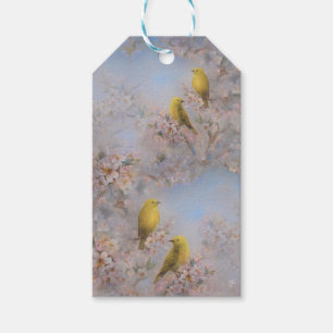 Gelber Vogel Geschenkanhänger