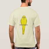 Gelber Vogel. Kanarienvogel T-Shirt (Rückseite)