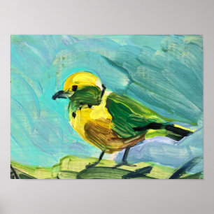 Gelber Vogel Poster