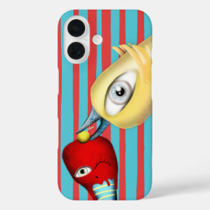 Gelber Vogel Storytelling Frucht rote Eiscreme lec iPhone 16 Hülle