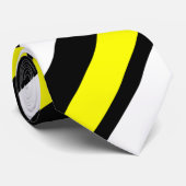 Gelber weißer u. schwarzer kundenspezifischer krawatte (Gerollt)