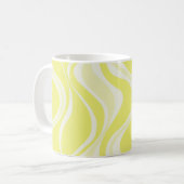 Gelber Wellenbecher Kaffeetasse (Vorderseite Links)