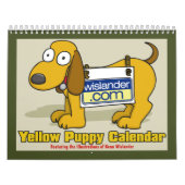 Gelber Welpen-Kalender 2012 Kalender (Titelbild)