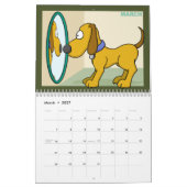 Gelber Welpen-Kalender 2012 Kalender (Mär 2027)
