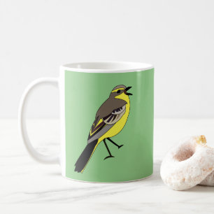 Gelber Wildvogel Kaffeetasse