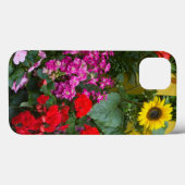 Gelber Zaun mit Blumengarten im Case-Mate iPhone Hülle (Rückseite (Horizontal))