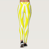 Gelber Zebra-Druck Leggings (Rückseite)