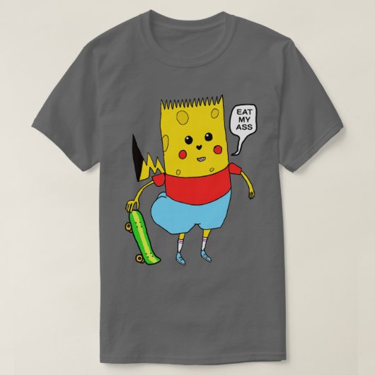 Gelber Zwergschwamm Bart PikaPants Knock O T-Shirt (Design vorne)