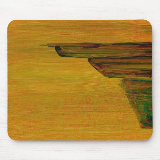 Gelbes abstraktes Design Mousepad (Vorne)