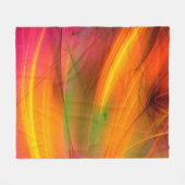 gelbes abstraktes Fraktal Hintergrund 3d rendering Fleecedecke (Vorderseite (Horizontal))