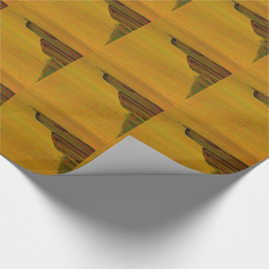 Gelbes Abstraktes Geschenkwrap Geschenkpapier (Ecke)
