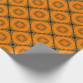 Gelbes abstraktes Muster-Hintergrunddesign. abstra Geschenkpapier (Ecke)