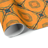 Gelbes abstraktes Muster-Hintergrunddesign. abstra Geschenkpapier (Rolleneckpunkt)