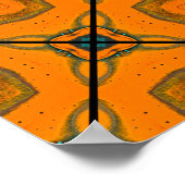 Gelbes abstraktes Muster-Hintergrunddesign. abstra Poster (Ecke)