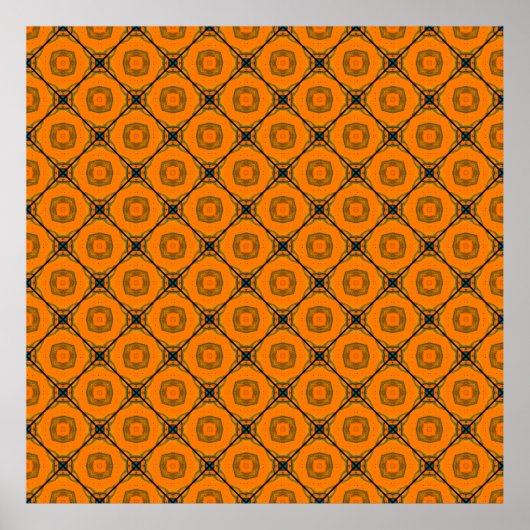 Gelbes abstraktes Muster-Hintergrunddesign. abstra Poster (Vorne)