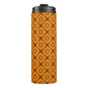 Gelbes abstraktes Muster-Hintergrunddesign. abstra Thermosbecher