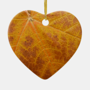 Gelbes Ahornblatt Herbst Abstrakt Natur Keramikornament