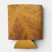 Gelbes Ahornblättern Herbst Abstrakte Natur Dosenkühler (Rückseite)